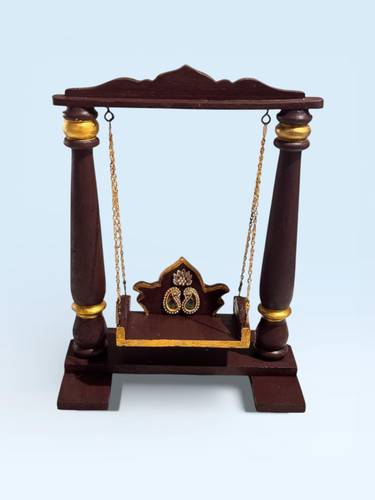 Wood krishna jhoola set - krishna,