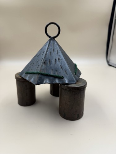 Vintage pretty metal cylinder - vintage,