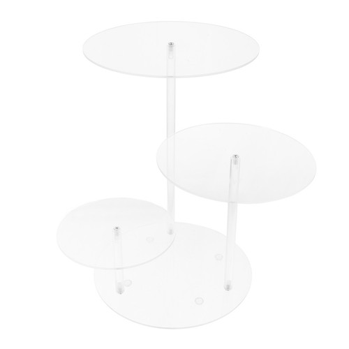 Reusable clear acrylic cake - clear,