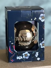 Harrods 2025 Gold Christmas  Bauble New Unopened