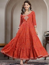 Indian Women Cotton Red