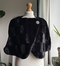 Nina Leonard Crew Neck Cape