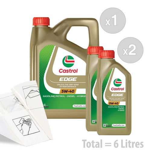 Car engine oil service kit - oil,