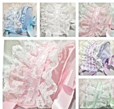 DREAM BABY GIRLS 0- 5 YEARS Spanish Romany summer cotton frilly lined bonnet cap