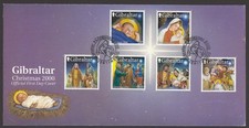 Gibraltar 2000 fdc christmas - gibraltar,