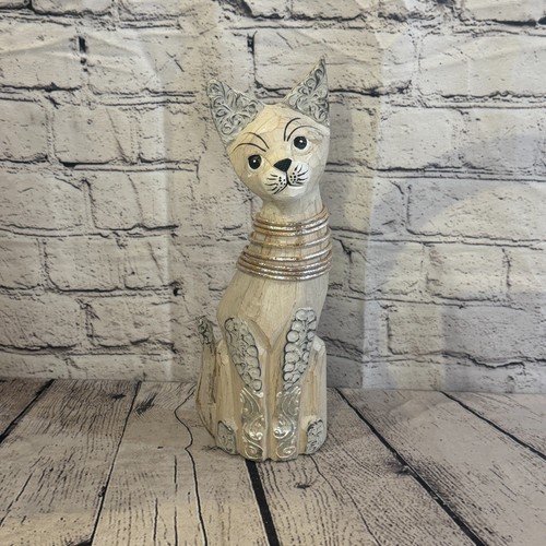 30cm white silver dots - silver, wooden