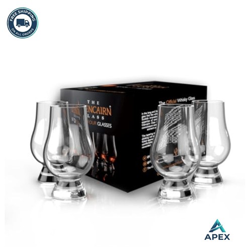 Whisky glass set lead - glass,