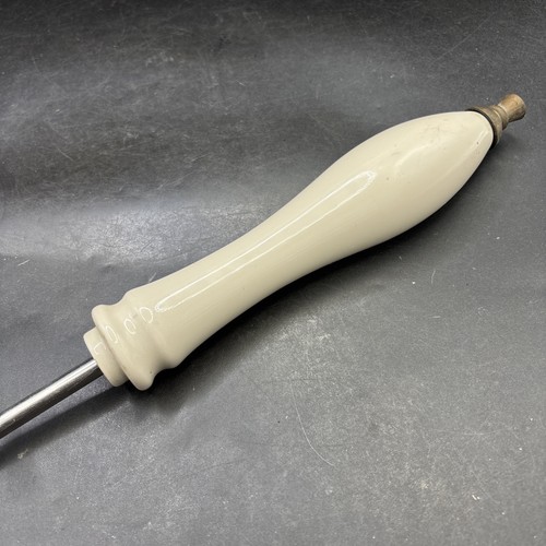 Beer pump ceramic handle - pump, white