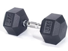 15kg Hex Dumbbell Cast Iron For Gym & Workout Exercises Fitness -Bit Dirty