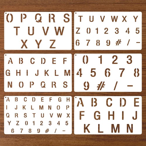 6pcs letter stencils for - 6pcs,
