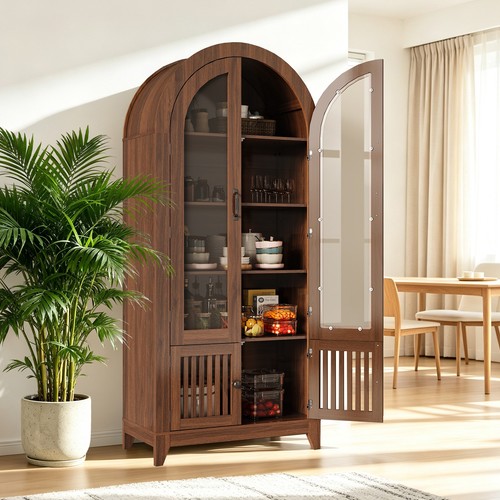 Tall arched cabinet kitchen - arched,