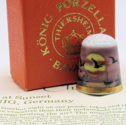 Thimble collectors club geese - collectors,