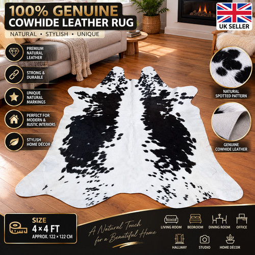 Genuine cowhide rug natural - cowhide,
