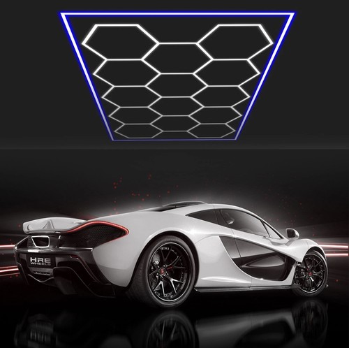 Hexagon led lights - lights, blue
