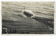 RP Weston Super Mare Launch of the Lifeboat Fred Viner real photo postcard
