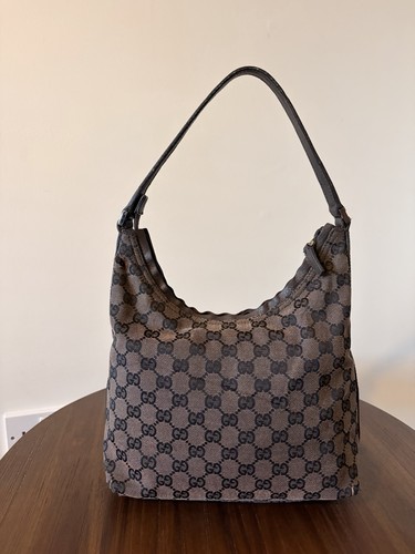 Gucci canvas hobo shoulder - gg,