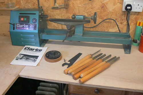 Clarke wood turning lathe - turning,