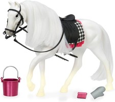 Lori – Camarillo White Horse Toy 6-Inch White Horse for Mini Dolls Animal & A