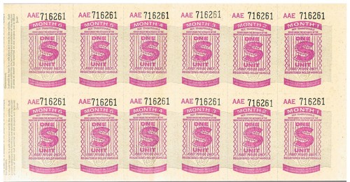 Petrol rationing coupons - petrol,