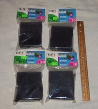 Lot of 4 Hush 20 Power Aquarium Filter Elite Foam Cartridge  Aquarium Fish Tank