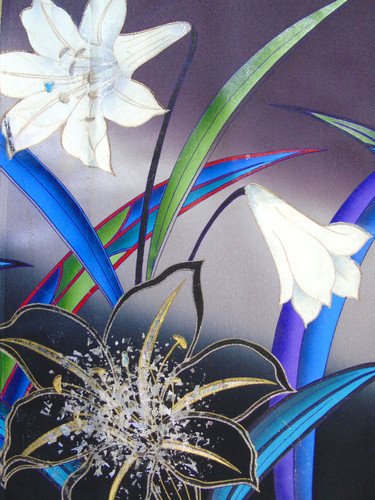 Ayane lilies butterflies - lilies,