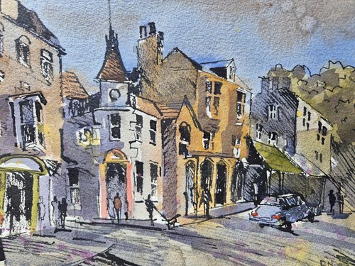 Buxton watercolour painting - buxton,