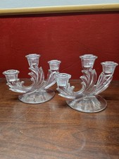 Fostoria Baroque style triple