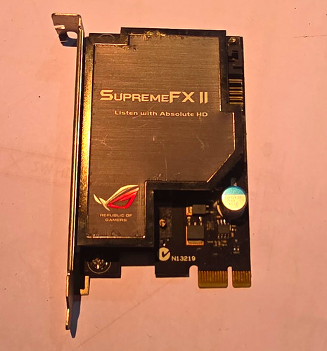 Asus supremefx rog - rog, pcie