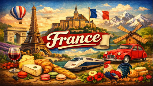 France fridge magnet travel - france,