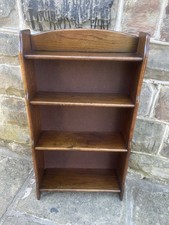 Antique Oak Open Bookcase