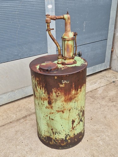 Vintage oil pump dispenser - vintage,