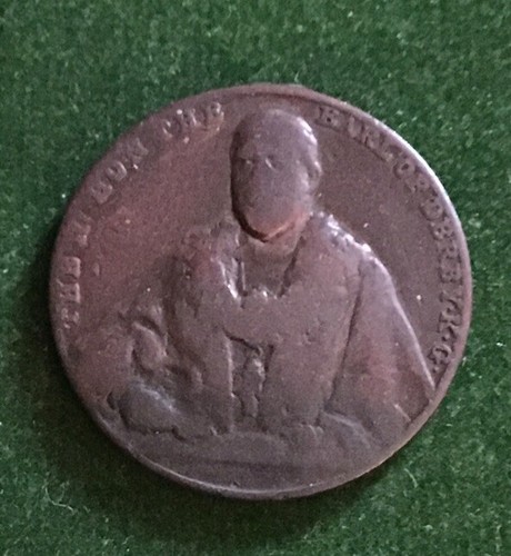 Old earl derby medal coin - earl,