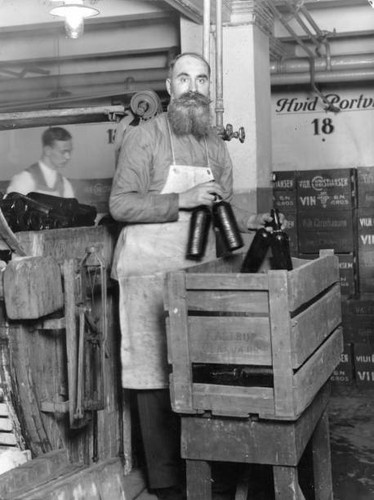 Russian cossack working a - working, in