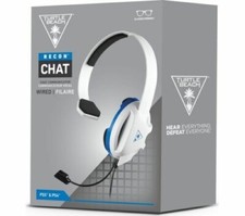 Turtle Beach PS5 Wired Gaming Headset with Mic - White/Blue * NEW * RRP £20 PS4