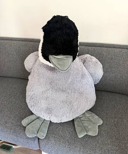 Large plush penguin soft - large,