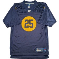 Reebok Green Bay Packers NFL Jersey Men's Medium Grant #25 Blue Yellow Retro