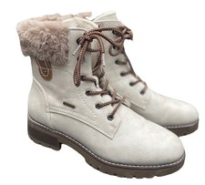 Landrover Women's Deitex Lace Up Faux Fur Boots Size 7 / 41