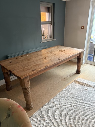 Large solid wood table that - wood,