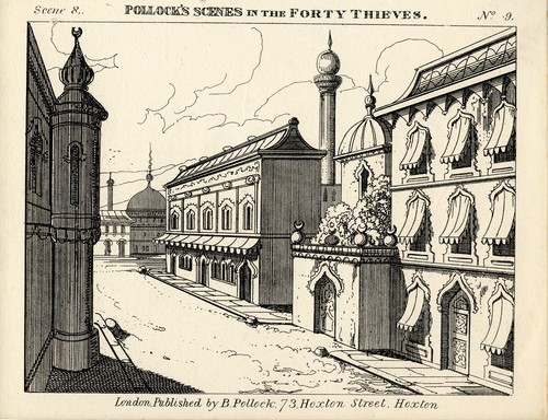 Toy theatre original sheet - -,