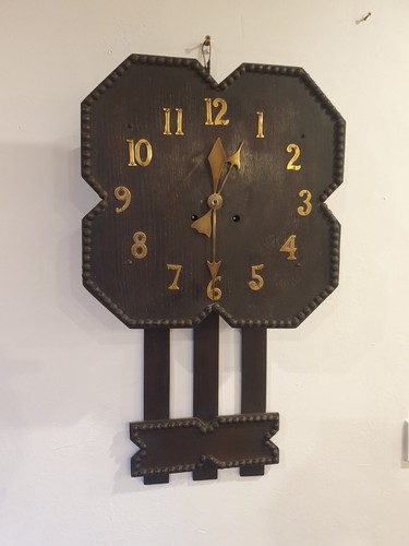 Antique arts crafts clock - arts, &