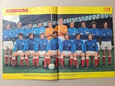 RANGERS 1972 CWC WINNERS FULL SQUAD HAND-SIGNED (19) POSTER- WALLACE & WADDELL
