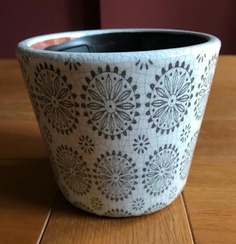 Terracotta glazed decorated - terracotta,