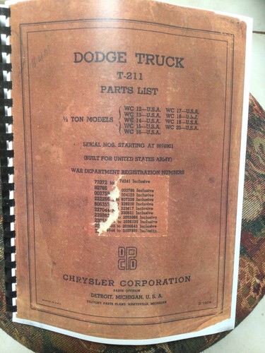 1941 dodge half - 1941, wc