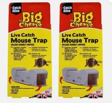 2x Big Cheese Live Catch Mouse