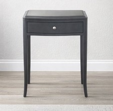 Black mahogany bedside table - mahogany,