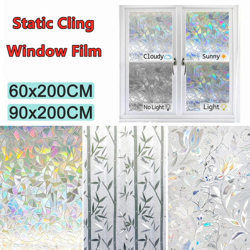 Rainbow window film - 3d, home