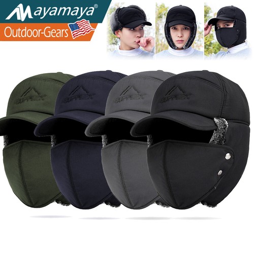 Men winter ear flap trapper - flap,