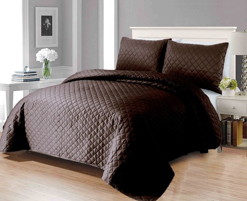 Piece quilted bedspread bed - 3,
