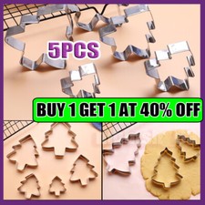 Christmas Tree Stainless Steel Cookies Cutter Fondant Cake Biscuit Pastry Mold