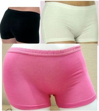 3 X LADIES/GIRLS SOFT STRETCH COTTON STRETCHY BOXER SHORTS BRIEFS (2120)